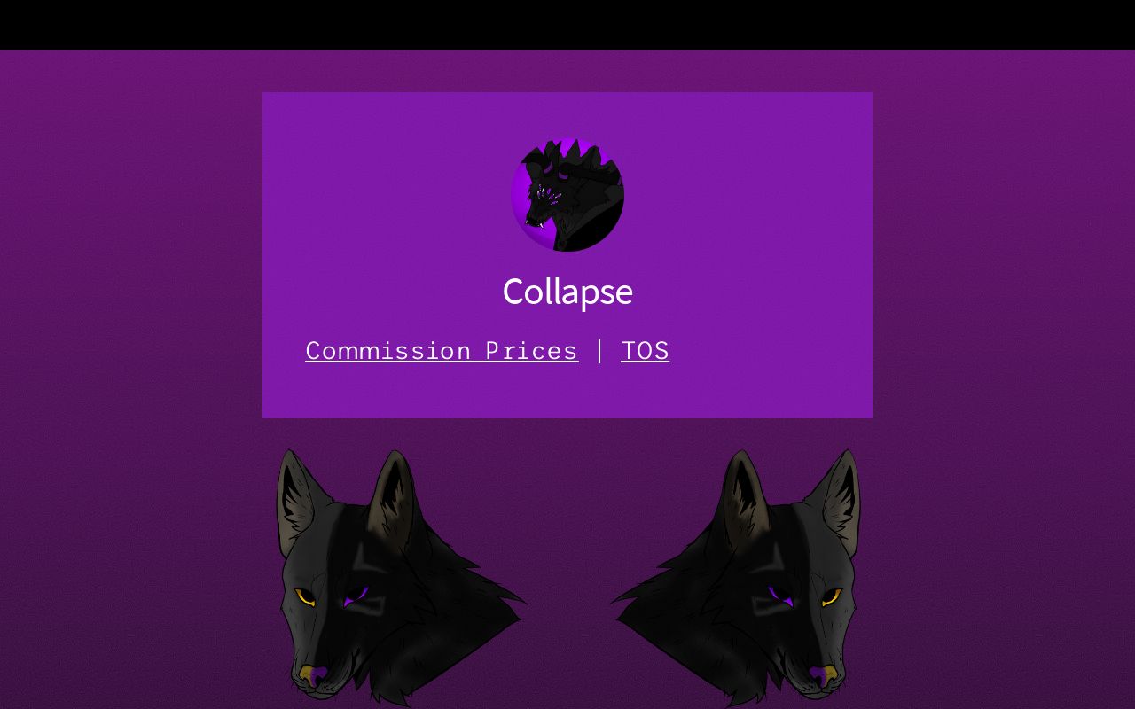 Carrd profile picture for @collapse